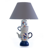 Настольная лампа из чайного сервиза «Гуси-3»