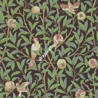 Ткань для абажура (цветы и птицы) TD020
