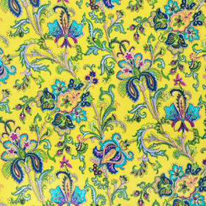 Ткань для абажура (цветы и птицы) TD040