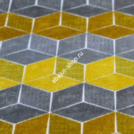 Ткань Шенилл 3D cube 10654