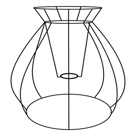 Каркас абажура настольной лампы KN05