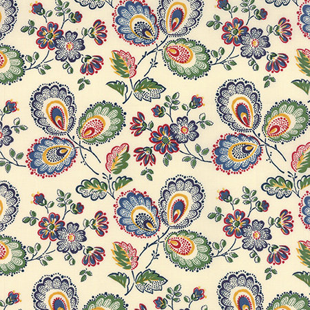 Ткань для абажура (цветы и птицы) TD064
