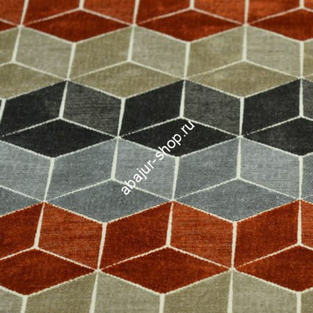 Ткань Шенилл 3D cube 15152